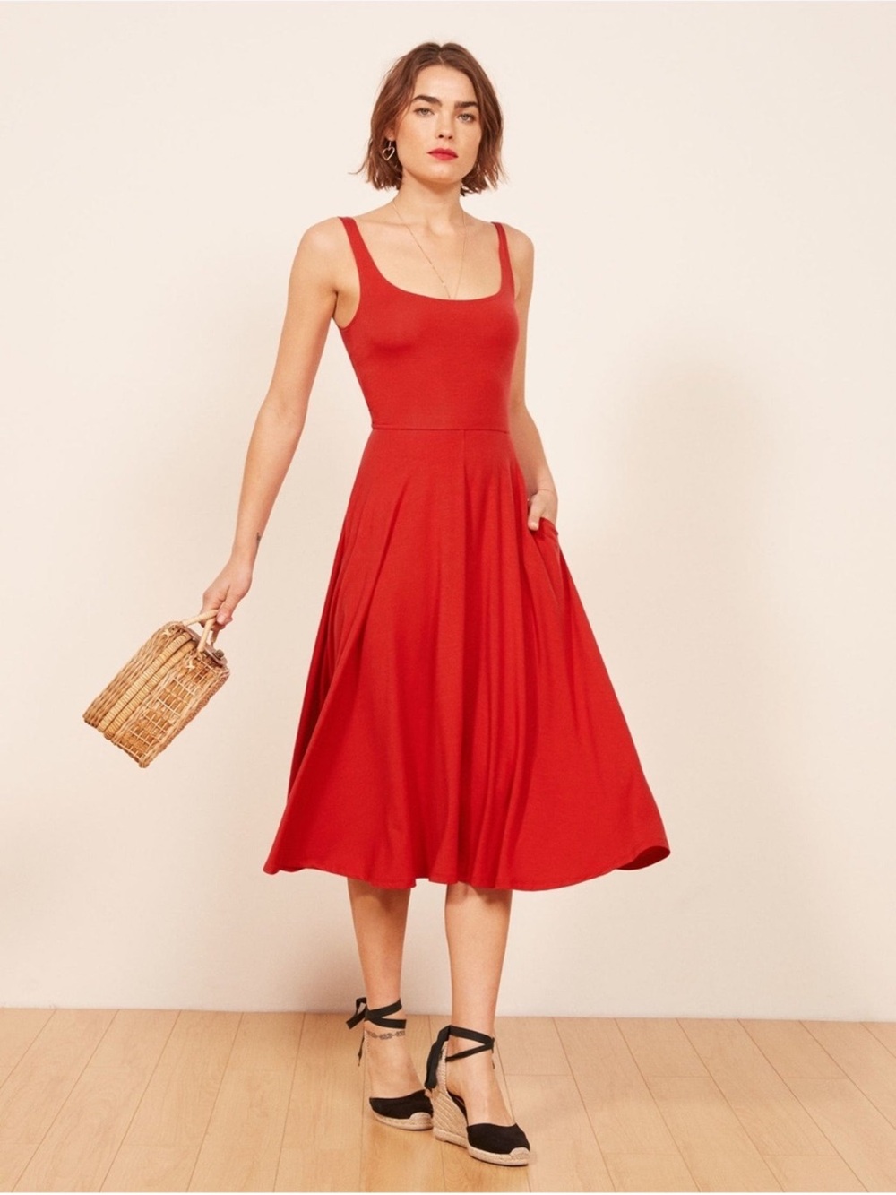 Reformation Rou Dress Red XS